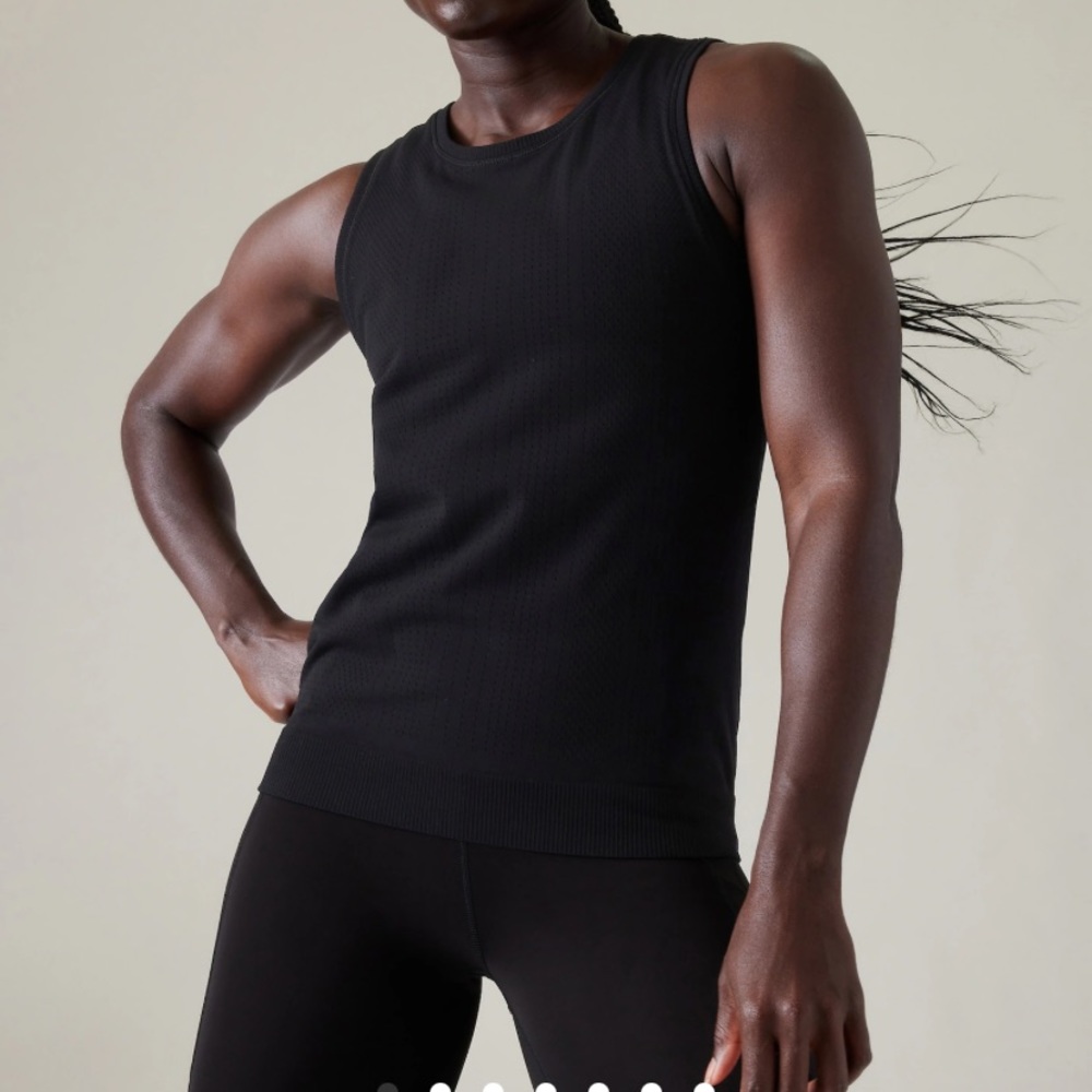 Athleta In Motion Sleeveless Tank Medium Black